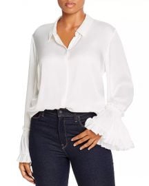 Kobi Halperin Plus Hana Button Front Silk Blouse Women - Bloomingdale s at Bloomingdales